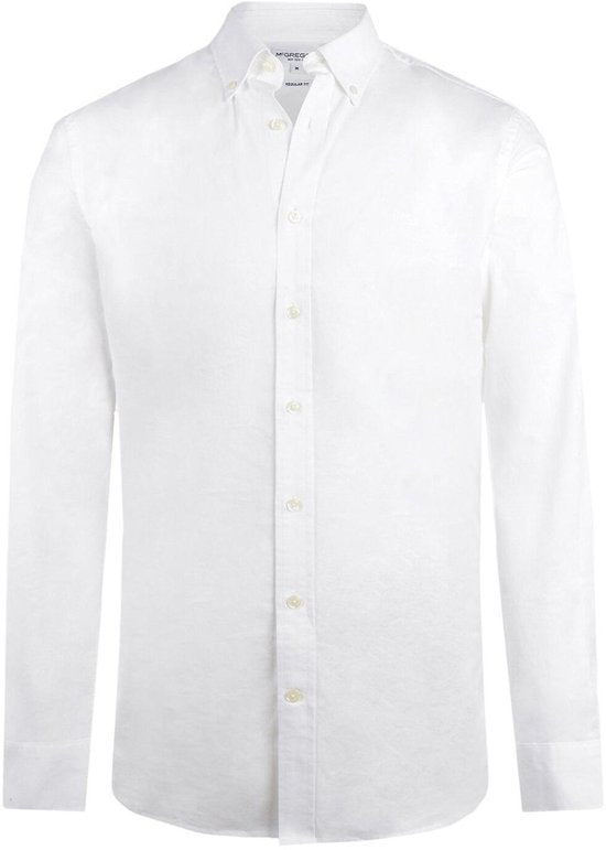 McGregor Hemd Hemd Oxford Stretch Mm999 6001 01 9000 Weiß Herren Größe - L