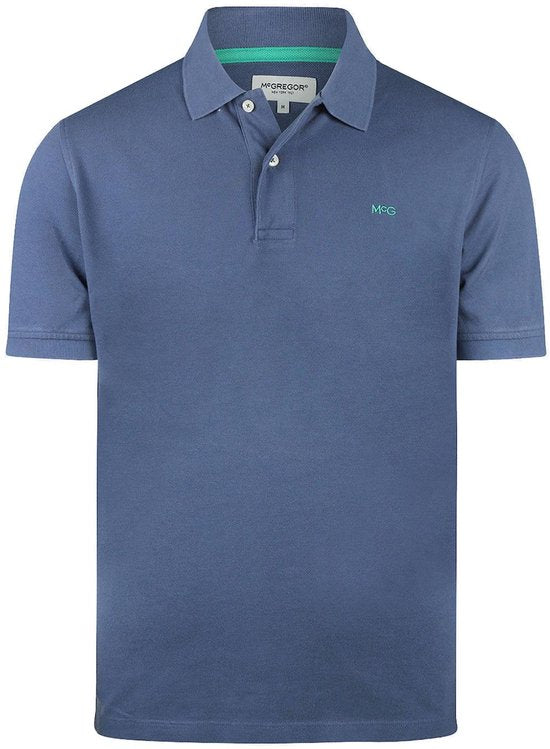McGregor Polo Shirt Classic Polo Vintage Blau Herren Größe - M