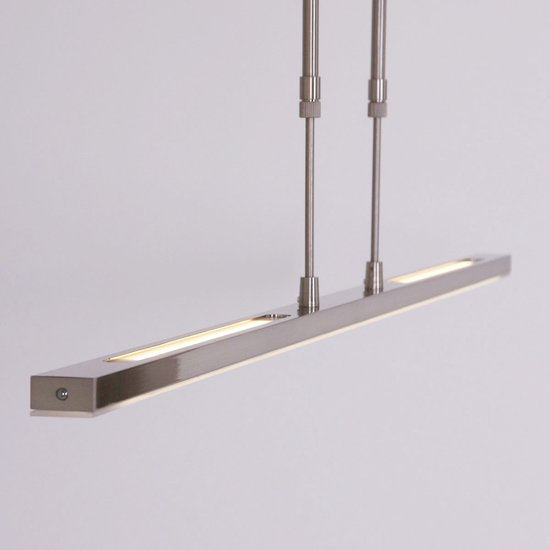 Steinhauer Zelena LED Hängeleuchte – Dimmbar – Stahl – 122 x 8 x 82–117 cm (LxBxH)