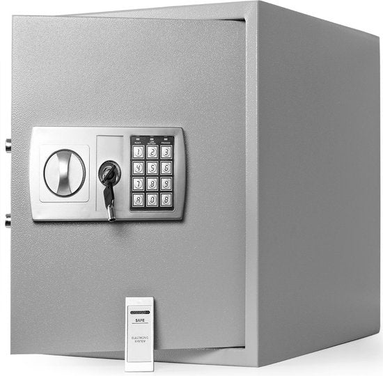 Deuba Safe - Elektronischer Doppelfüller Led 35x40x40cm 56l - Silber