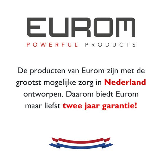 Eurom Partyzelt-Heizstrahler 1502 – Edelstahl – 1500 W