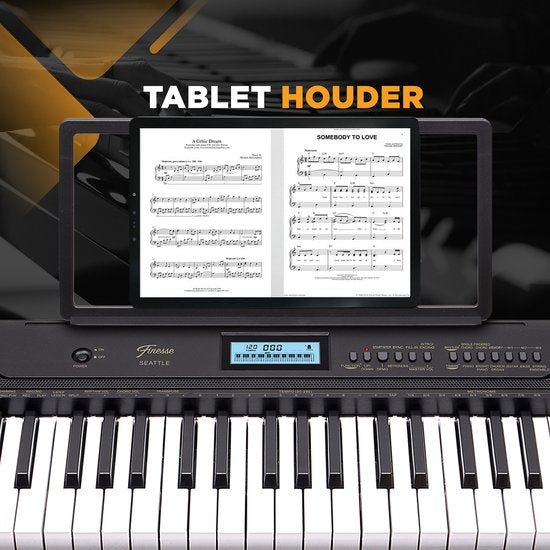Finesse Keyboard Piano - Ständer & Zubehör - 61 Tasten - MIDI - Electric Piano - Kind