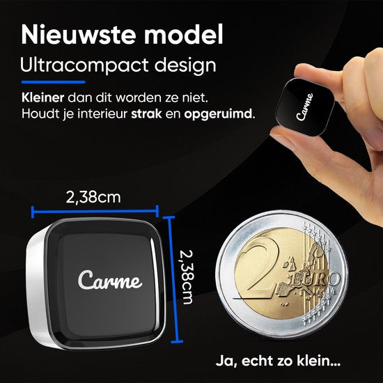 CarMe Ultra Mini 2-in-1 CarPlay Dongle - Drahtloses CarPlay & Android Auto - USB-A & USB-C - Android Auto Dongle - Silber