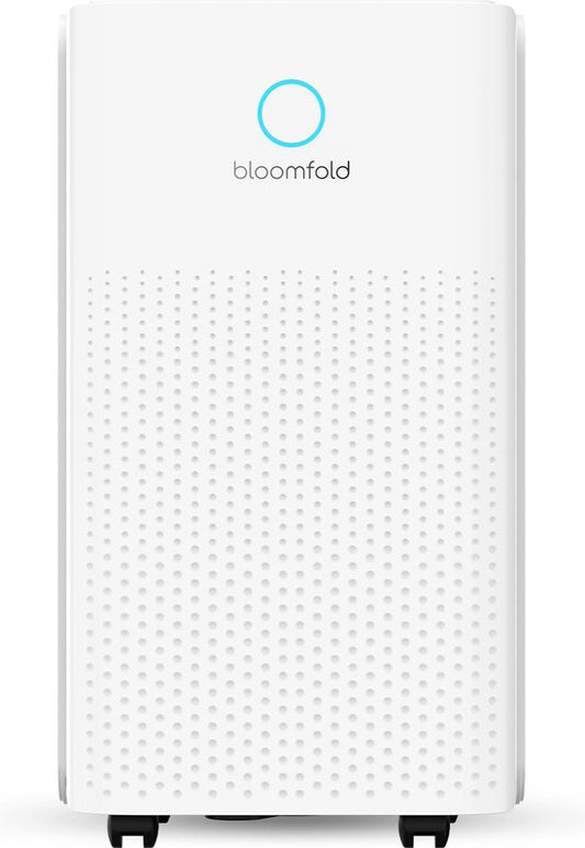 Bloomfold Luftentfeuchter - 12L pro Tag - inkl. Wasch-Trocken-Funktion - geeignet für Wohnzimmer, Schlafzimmer, Keller & Badezimmer - Luftentfeuchter - Weiß