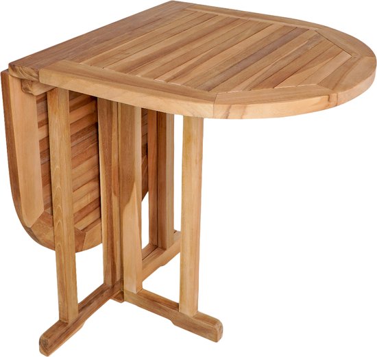 Haus Nordic Balkontisch Huelva Teak faltbar