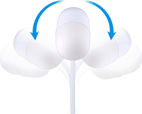 Grundig Schreibtischlampe Led 3-in-1 - Kabelloses Handy-Ladegerät mit Qi-Technologie - Bluetooth-Lautsprecher - Weiß