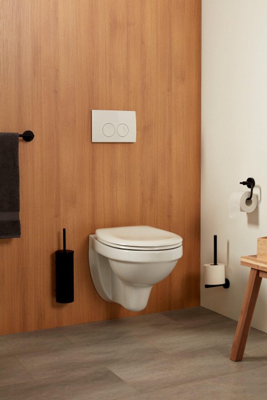 Haceka Kosmos - Toilettenpapierhalter - Mattschwarz