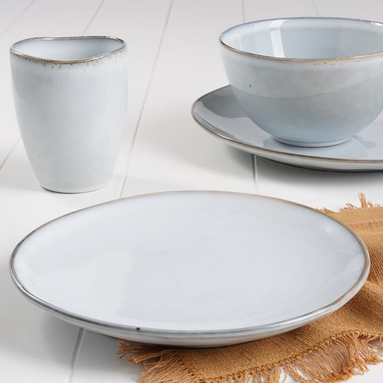 Mica Decorations Tabo Geschirrset für 4 Personen - Grau