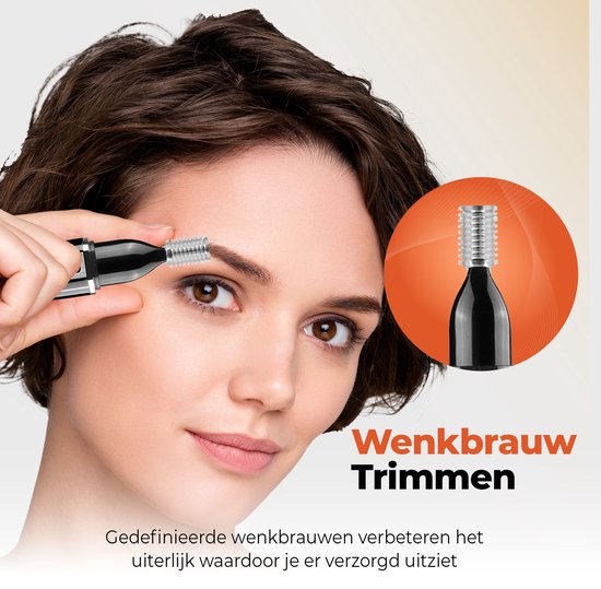 AyeWay 4 in 1 Trimmer - Schnurlos - Nasentrimmer - Bartschneider - Männer & Frauen