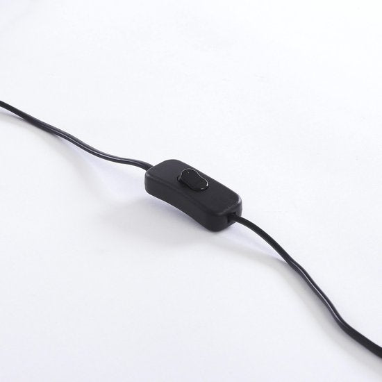 Mica Decorations Nimes Tischlampe - H37 x Ø29 cm - Bambus - Schwarz