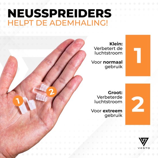 Vesto® Schnarch-Set - 2x Anti-Schnarch-Spange - 20x Nasenpflaster - 8x Nasenspreizer - 4x Magnetische Nasenklemme - Komplett-Set - Anti-Schnarch-Spange Pro - Anti-Schnarch-Hilfsmittel