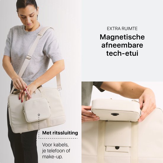 ONYX Underseater - Seesack 28L - Luxus Reisetasche Handgepäck - Geeignet für Frauen und Männer - Wochenendtasche Elfenbeinweiß