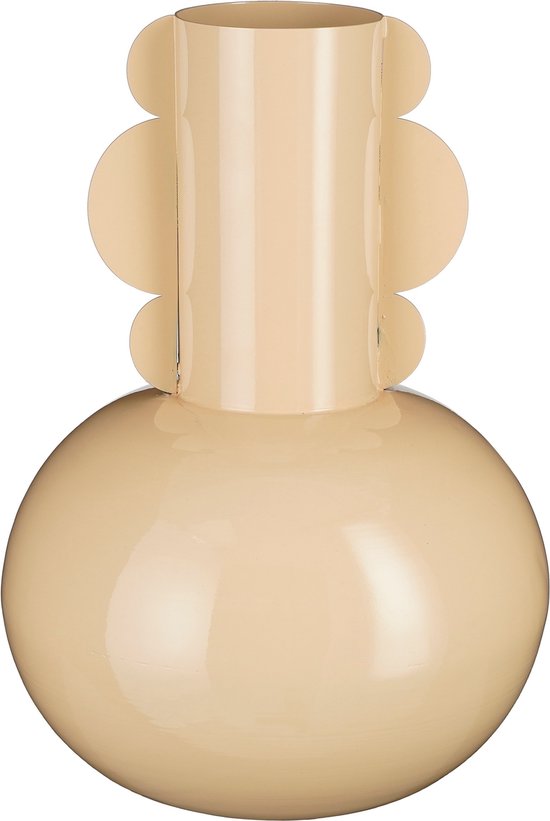 Mica Decorations Boyd Vase - H36 x Ø25 cm - Metall - Beige