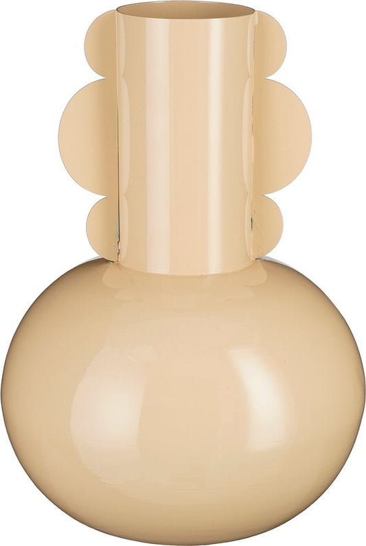 Mica Decorations Boyd Vase - H36 x Ø25 cm - Metall - Beige