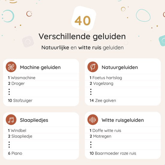 Numsy - Move White Noise Machine Baby - Weißes Rauschen Maschine