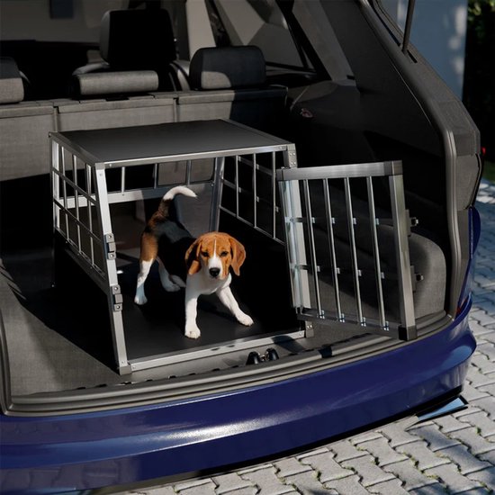 Aluminium Hundetransportbox - M