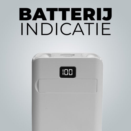 Denver Powerbank mit kabellosen Kopfhörern - 2-in-1 - 5.000 mAh - Bluetooth-Kopfhörer kabellos - Geeignet u.a. für iPhone und Samsung - PWE5001W
