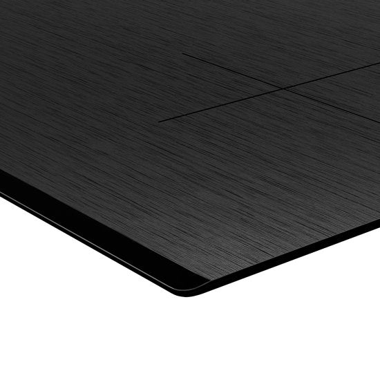 Inventum IKI7735MAT - Einbau-Induktionskochfeld - 77 cm - 4 Kochzonen - Brückenfunktion - 1- oder 2-phasig - Front mit Facettenrand - Schwarz matt