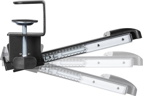 Tastaturablage unter dem Schreibtisch - Tastaturhalter - Tastaturablage - Tastatur unter dem Schreibtisch - Tastaturablage - ergonomisches Sitzen - höhenverstellbar und ausziehbar