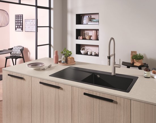 Villeroy & Boch Steel Expert 2.0 Küchenarmatur - Mit flexiblem Auslauf und herausziehbarem Brausekopf - Edelstahl