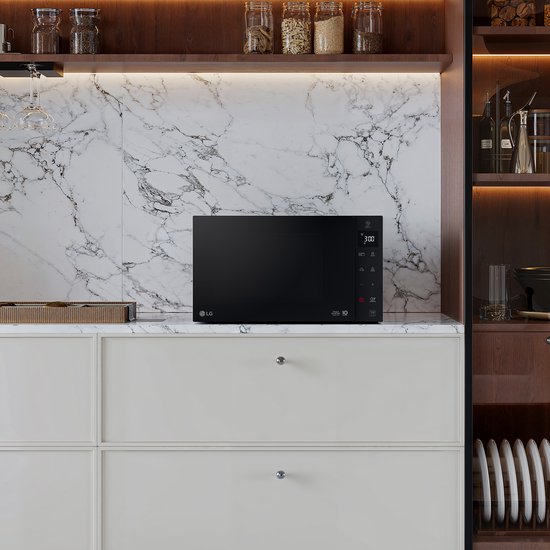 LG - MH6535GIS - Über dem Herd Kombi-Mikrowelle - 25l - 1000W - Schwarz - Mikrowellenofen