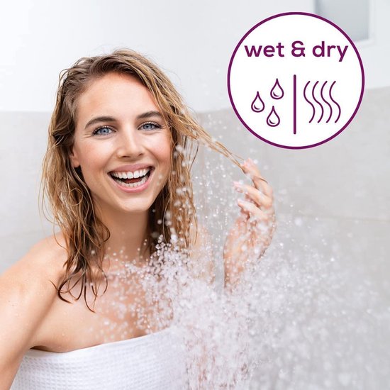 Beurer HL 36 Ladyshave – Elektrorasierer für Frauen – 4 Aufsätze / 2x Trimmer – Nass/Trocken – Spritzwassergeschützt – LED-Licht – Antiallergen – Inkl. Ladestation, Bürste und Aufbewahrungstasche - 3 Jahre Garantie