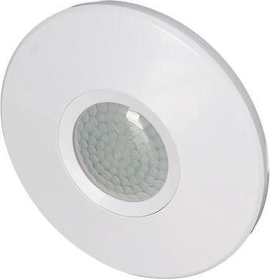 Perel Bewegungsmelder, PIR, 6 m Erfassungsbereich, 360° Erfassungswinkel, IP20, Innenbereich, Deckenmontage, weiß