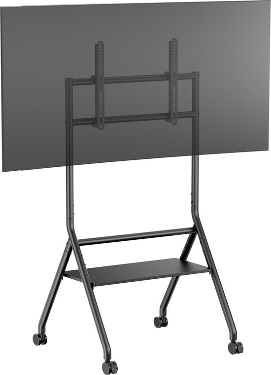 VDD TV Stand - TV-Stativ - TV-Fuß - Monitorständer - Mobil & höhenverstellbar 125 bis 140 cm - Geeignet für Bildschirme von 37 bis 86 Zoll