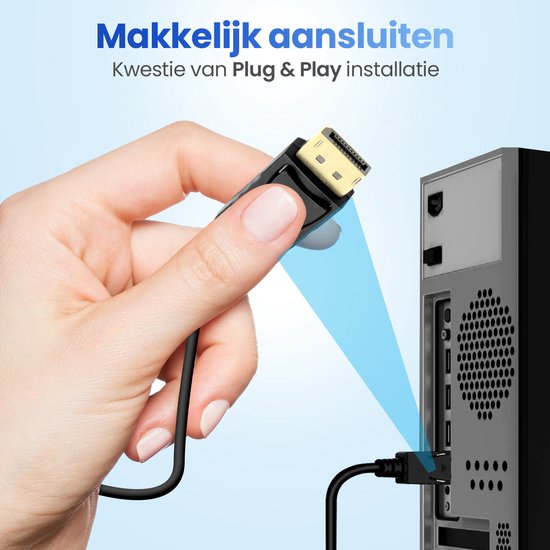 GarpexÂ® DisplayPort zu DVI 24+1 Kabel - DP zu DVI Kabel - Full HD 1080p - 1,8 Meter