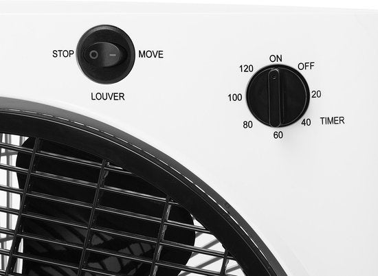 Standventilator 3 Geschwindigkeiten - 120 min Timer - Breite Luftzirkulation - Kompakt & Stylisch - Tristar VE-5858