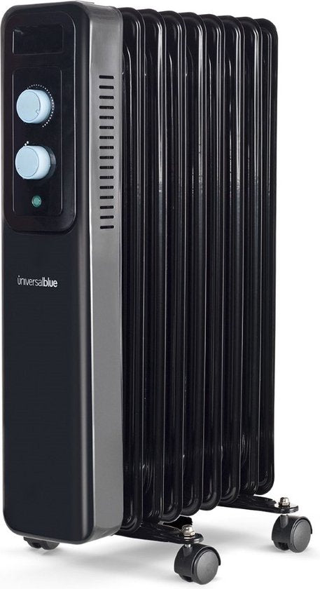 Universal Blue Ölradiator - (9 Kammern) - 1500 W - Schwarz