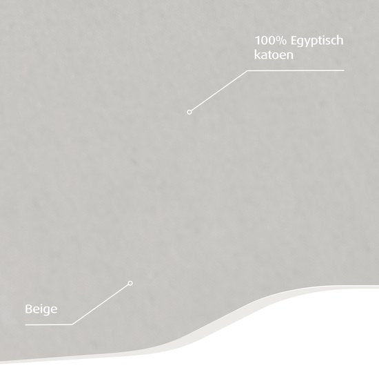 Home by TEMPUR® Topper Spannbetttuch - Natur - 90 x 200 x 9 cm - Ägyptische Baumwolle - Bügelfreies Spannbetttuch - Trocknergeeignet