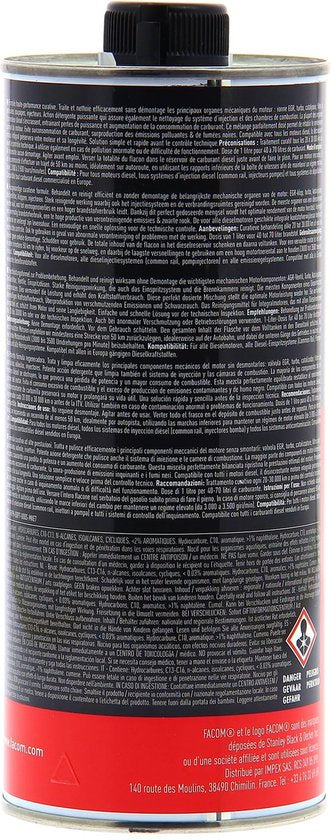Facom Diesel Engine Cleaner 1L - Additiv - reinigt Partikelfilter, EGR-Ventil, den Turbo und Katalysator