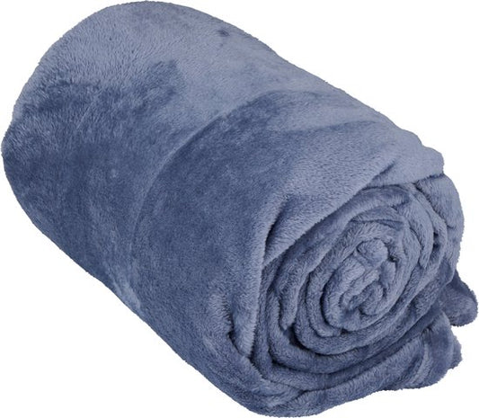 Arti Casa Fleece-Decke 150 x 200 cm – Plaid-Decke für das Sofa, das Bett oder den Außenbereich – Wohnaccessoire für Wohn- und Schlafzimmer – Superweiches Material – Blau