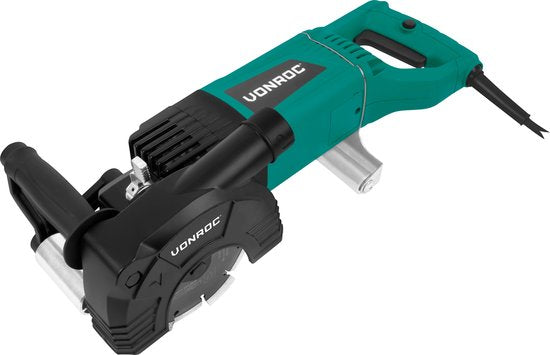 VONROC PRO Graben- Wandfräse - 2400W -150MM - 3-in-1 Klinge. - Inkl. Staubsauger-Adapter