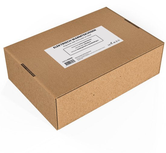Seranova Elektrisches Wärmekissen für Rücken, Füße, Nacken, Schultern, Bauch - Heizkissen - Heizkissen - Waschbar - 60x30cm - Grau