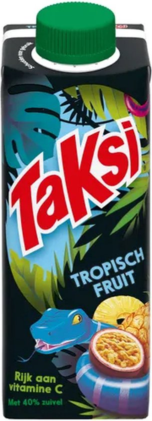 Taksi Tropisch Fruit – Geschmacksexplosion mit Milchprodukten und Vitamin C – 12 x 300 ml