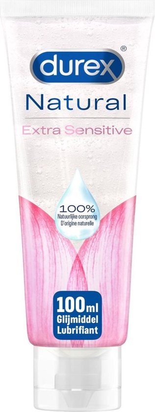 Durex Gleitgel Natural – Extra Sensitive – 100 % natürlich – 100 ml