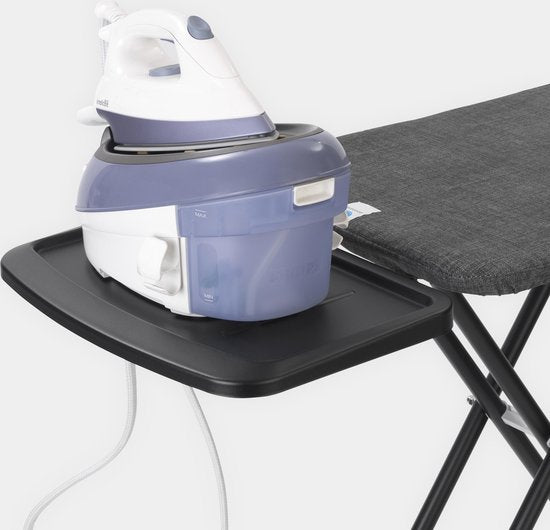Brabantia - Bügeltisch C - mit Dampftuning-Halterung - 124 x 45 cm - Metallisiert