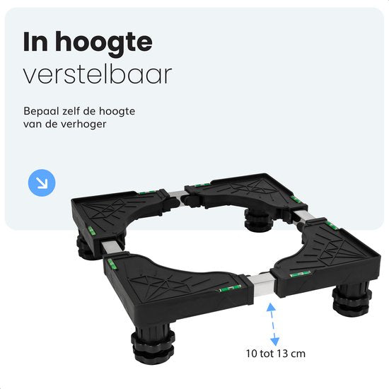 Waschmaschinensockel - Waschmaschinensockel - Schrank - Geeignet für Trockner, Kühlschrank, Geschirrspüler und Gefrierschrank - Für Bosch, Samsung, Miele, AEG, LG, Haier - Verstellbar
