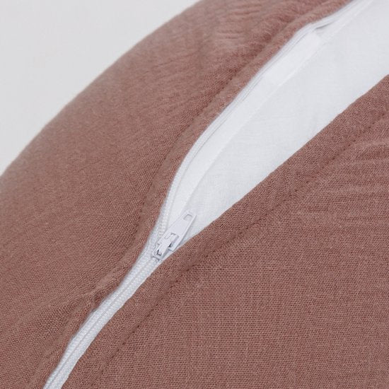 Snoozzz Stillkissen Small mit Fiber-Füllung und abnehmbarem Bezug – Chestnut – 120 cm