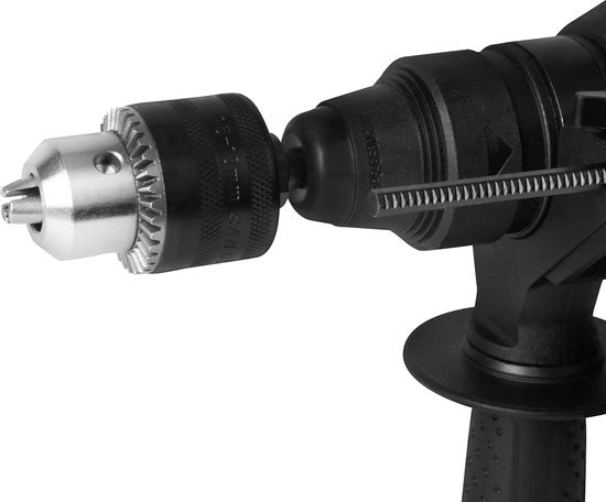 VONROC Bohrhammer 800W - 3 Joule - SDS plus - 4 Funktionen - inkl. Getriebekopf und Zubehör