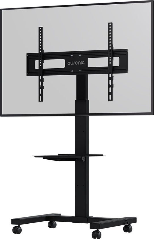 Auronic TV Stand - TV-Fuß - Mobil - Drehbar - Verstellbar - Neigbar - Räder mit Bremse - 32 bis 75 Zoll - Schwarz