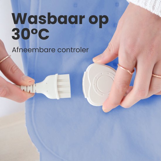 Auronic Electric Blanket - 80x150cm - 1 Person - mit Eckgummis - Heizdecke - Blau