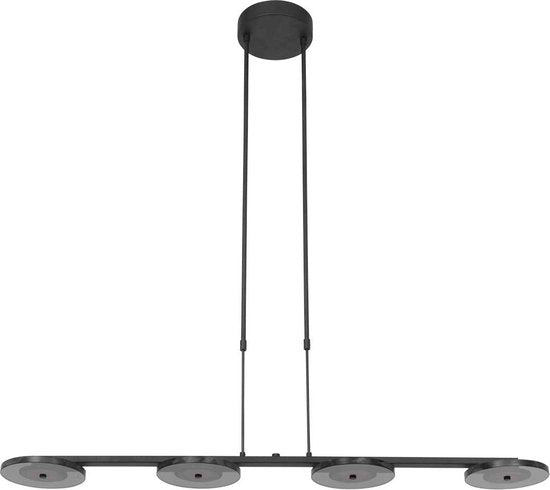 Steinhauer - Pendelleuchte - Turound - schwarz - Glas Metall - Designleuchte - LED - 3512ZW