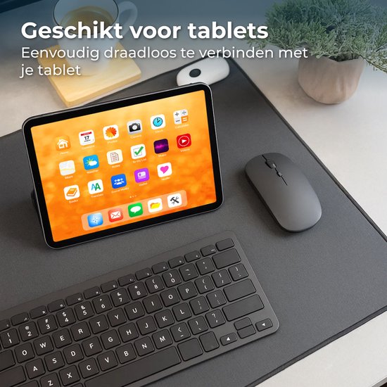 Nuvance Wireless Mouse - Bluetooth - Geräuschlos - Laptop & Gaming - Drahtlos - Computermaus - Links- und Rechtshänder - Schwarz