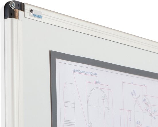 Rocada Whiteboard – 45 x 60 cm – weiß – Emaille – magnetisch – RO-6500