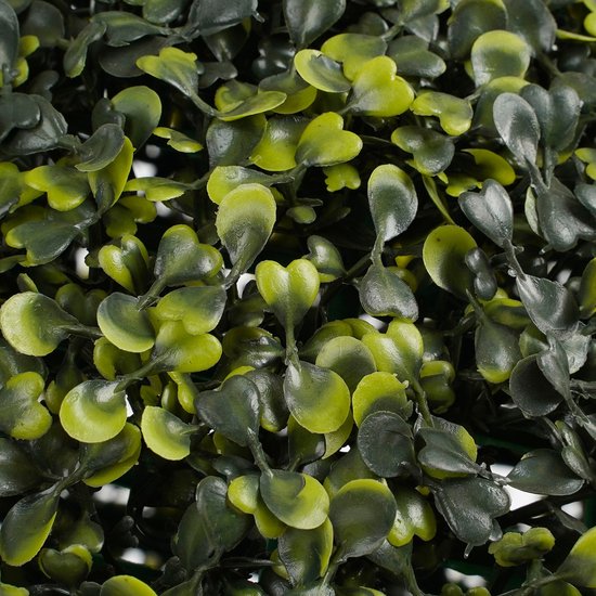 Mica Decorations Buchsbaum - Zwiebel Künstliche Pflanze - Für draußen hängend - Ø28 cm - Grün