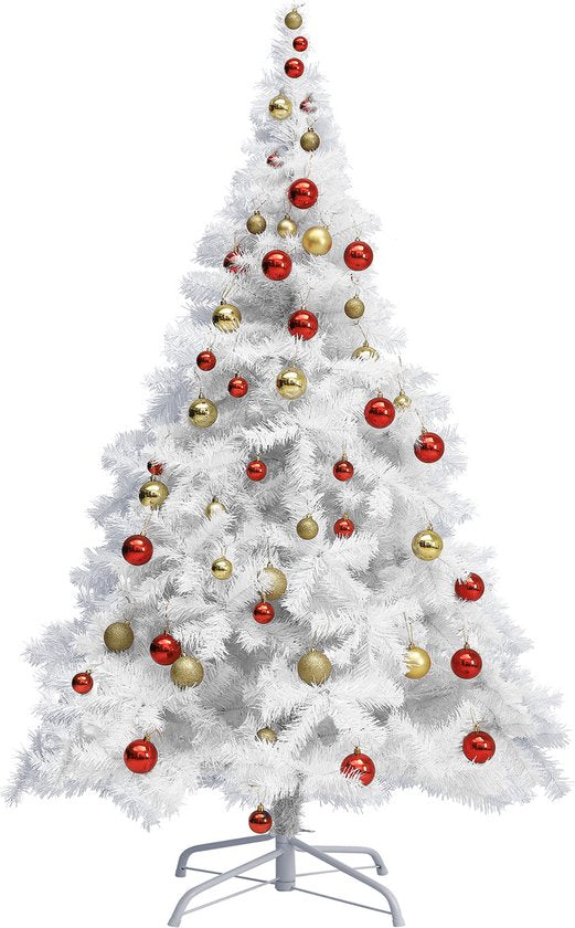 Casaria Weihnachtsbaum PVC - Metallfuß - 180 cm Weiß