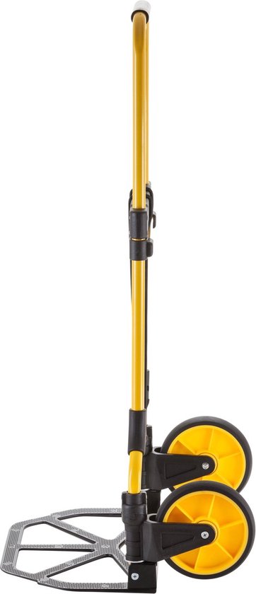 Stanley Faltbarer Trolley FT582 - Tragfähigkeit bis zu 90KG - Transportwagen - 50 x 45 x 98 CM - Leichtes Aluminium - Schwarz/Gelb